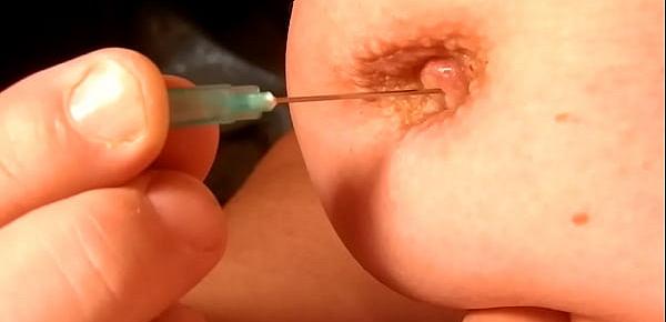  Needle nipple fucking